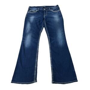 Silver Jeans Suki 17" Mid Rise Bootcut Blue Denim Jeans Women’s Size W31xL31
